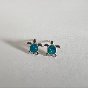 Sterling Silver turtle earrings